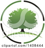 Clipart Of A Tree Design Royalty Free Vector Illustration by Lal Perera
