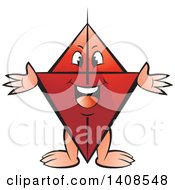 Poster, Art Print Of Cartoon Happy Red Kite Character