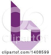 Poster, Art Print Of Purple Letter B