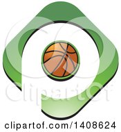Poster, Art Print Of Basketball And Letter P Design