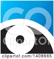 Clipart Of An Abstract Eye Design Royalty Free Vector Illustration by Lal Perera