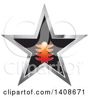 Clipart Of A Star And Electric Design Royalty Free Vector Illustration by Lal Perera