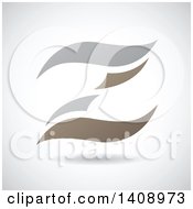Clipart Of A Wavy Letter Z Abstract Design Royalty Free Vector Illustration