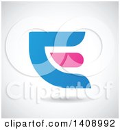 Clipart Of A Bold Capital Letter E Abstract Design Royalty Free Vector Illustration by cidepix
