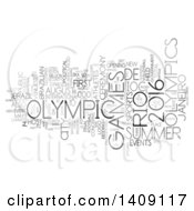 Clipart Of A Brazil Olympic Games Word Collage On White Royalty Free Illustration by MacX
