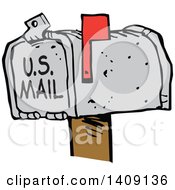 Poster, Art Print Of Cartoon Mailbox With The Flag Up Youve Got Mail