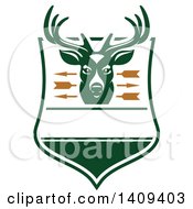 Clipart Of A Deer Hunting Design Royalty Free Vector Illustration by Vector Tradition SM