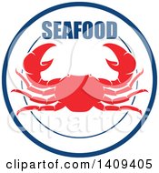 Poster, Art Print Of Crab Seafood Design