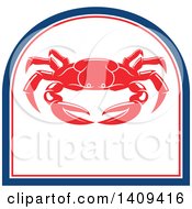 Poster, Art Print Of Crab Seafood Design