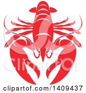 Poster, Art Print Of Lobster Seafood Design