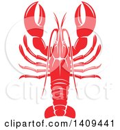 Clipart Of A Lobster Seafood Design Royalty Free Vector Illustration by Vector Tradition SM