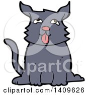 Clipart Of A Cartoon Dog Royalty Free Vector Illustration