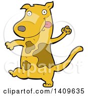 Clipart Of A Cartoon Dog Royalty Free Vector Illustration