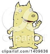 Clipart Of A Cartoon Dog Royalty Free Vector Illustration