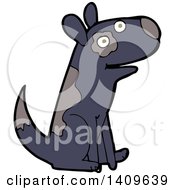 Clipart Of A Cartoon Dog Royalty Free Vector Illustration