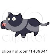 Clipart Of A Cartoon Dog Royalty Free Vector Illustration