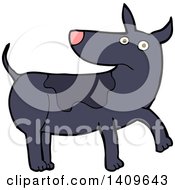 Clipart Of A Cartoon Dog Royalty Free Vector Illustration