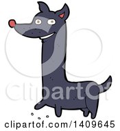 Clipart Of A Cartoon Dog Royalty Free Vector Illustration