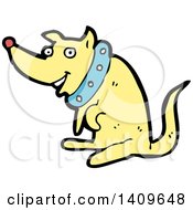 Clipart Of A Cartoon Dog Royalty Free Vector Illustration