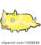 Clipart Of A Cartoon Dog Royalty Free Vector Illustration