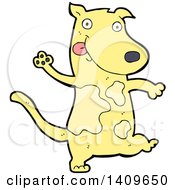 Clipart Of A Cartoon Dog Royalty Free Vector Illustration