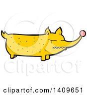 Clipart Of A Cartoon Dog Royalty Free Vector Illustration