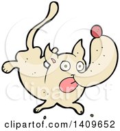 Clipart Of A Cartoon Dachshund Dog Royalty Free Vector Illustration