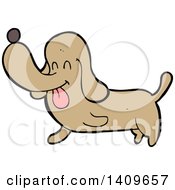 Poster, Art Print Of Cartoon Dachshund Dog