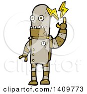 Poster, Art Print Of Cartoon Robot