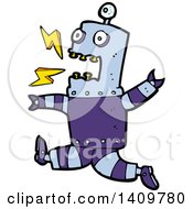 Poster, Art Print Of Cartoon Robot