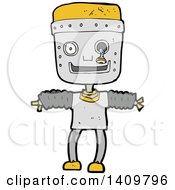 Poster, Art Print Of Cartoon Robot