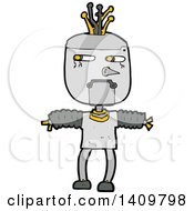 Poster, Art Print Of Cartoon Robot