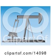 Oil Pump Jack Clipart Illustration by Rasmussen Images #COLLC14098-0030