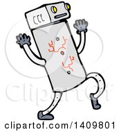 Poster, Art Print Of Cartoon Robot