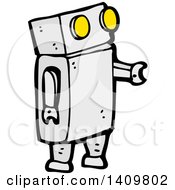 Poster, Art Print Of Cartoon Robot