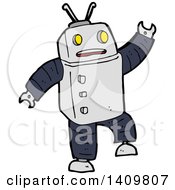 Poster, Art Print Of Cartoon Robot