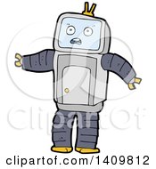 Poster, Art Print Of Cartoon Robot