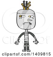 Poster, Art Print Of Cartoon Robot