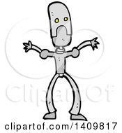 Poster, Art Print Of Cartoon Robot