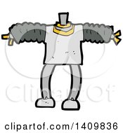 Clipart Of A Cartoon Headless Robot Body Royalty Free Vector Illustration
