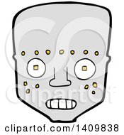 Poster, Art Print Of Cartoon Robot Face