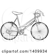 Poster, Art Print Of Black And White 10 Speed Bicycle