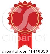 Clipart Of A Red Ribbon Award Design Element Royalty Free Vector Illustration by dero