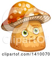 Poster, Art Print Of Happy Female Mushroom
