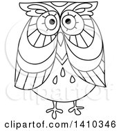 Poster, Art Print Of Sketched Black And White Owl