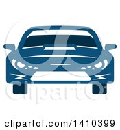 Poster, Art Print Of Blue Sports Or Race Car