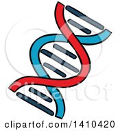 Poster, Art Print Of Sketched Dna Strand