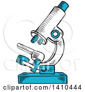 Poster, Art Print Of Sketched Microscope