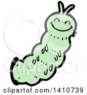 Poster, Art Print Of Cartoon Caterpillar