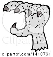 Clipart Of A Zombie Hand Royalty Free Vector Illustration